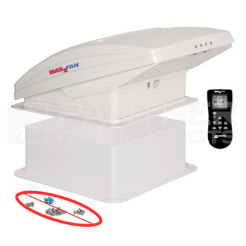 MaxxAir 00-07000K-BL1 RV & Van MaxxFan® Deluxe Roof Vent - White - BLEMISHED