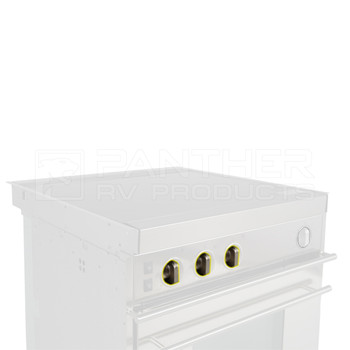 Dometic™ 1053105720 OEM Cooktop Burner Control Knobs - Nickel Satin - 2 pk