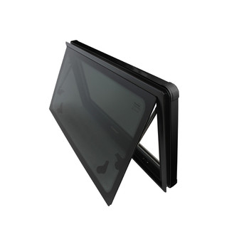 NomadicArk ACG13-SQ900450-ABB Universal Double-Pane Slim Glass-Acrylic Window (Square Corners) - Black