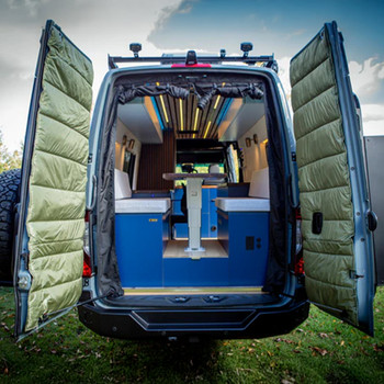 Redpoint 47561266823386 Mercedes Sprinter (2019+ VS30) Maxx Cover Lite Edition Rear Door Covers - Olive Green