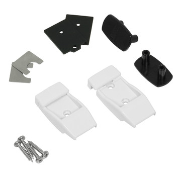 Fiamma® 98655-176 Plastic Wall Brackets for Awning Legs - Polar White