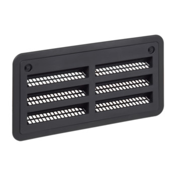 Star D RV Refrigerator Vent and Access Door - Black