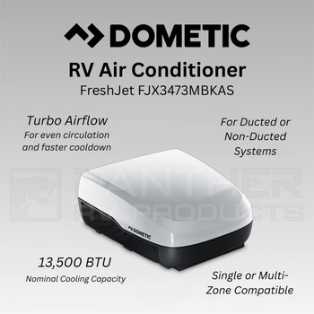 Dometic™ FJX3473MWHAS FreshJet 3 RV Air Conditioner - 13.5K BTU - White