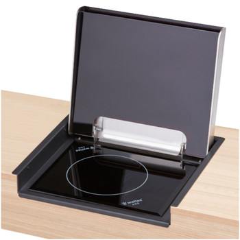 Wallas® 600FF Flush Mount Single Element Diesel Ceramic Cooktop w/ Heater Lid