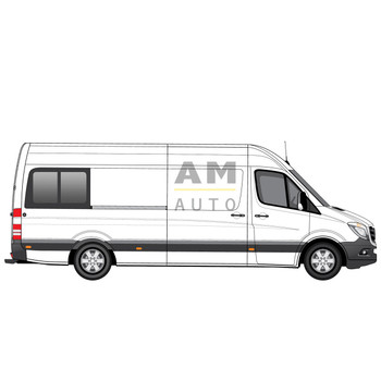 AM Auto MS06-R3L-HSS-BL1 Mercedes Sprinter Passenger's Side Half-Slider Back Window - BLEMISHED
