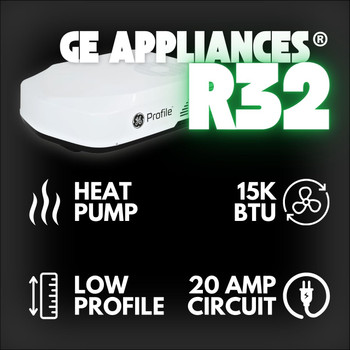 GE® Profile™ PLHS15XAHW R32 RV Low Profile Deluxe Plus Air Conditioner w/ Heat Pump - White