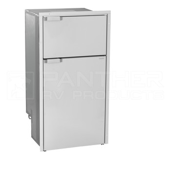 Vitrifrigo DP150i CHR (DP150iJD3-DO-F) Double-Door Refrigerator/Freezer - Grey - DC Only - 5.3 CF