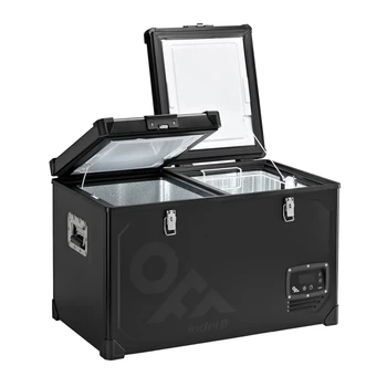 OFF Indel B TB65 DD Steel Double Door Portable Refrigerator/Freezer - DC Only - 2.1 Cu. Ft.