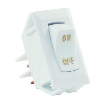 JR Products 12585 Interior Labeled On/Off Switch - White