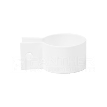Rieco Titan 554141 Camper Jack Lightweight C-Clamp for Fixed Plate Jacks - White
