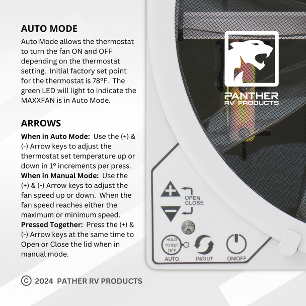 MaxxAir 00-07000k RV & Van MaxxFan® Deluxe Roof Vent - White