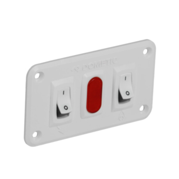 Dometic™ Atwood 91230 Water Heater Dual Panel Power Switch - White