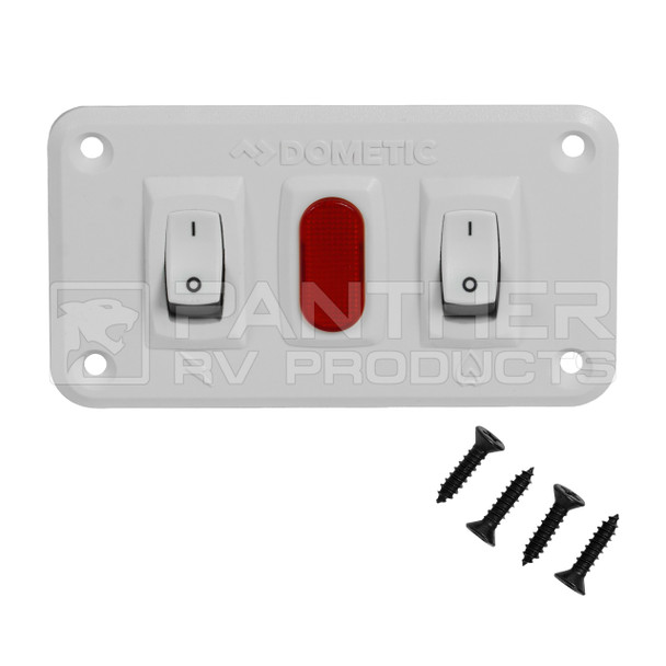 Dometic™ Atwood 91230 Water Heater Dual Panel Power Switch - White