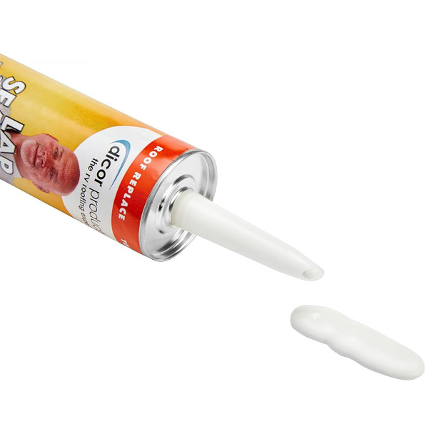 Dicor 501LSW RV Self-Leveling Rubber Roof Lap Sealant - White