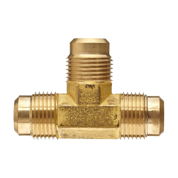 Panther 44-8 RV Brass Propane Tee Fitting 1/2" Flare