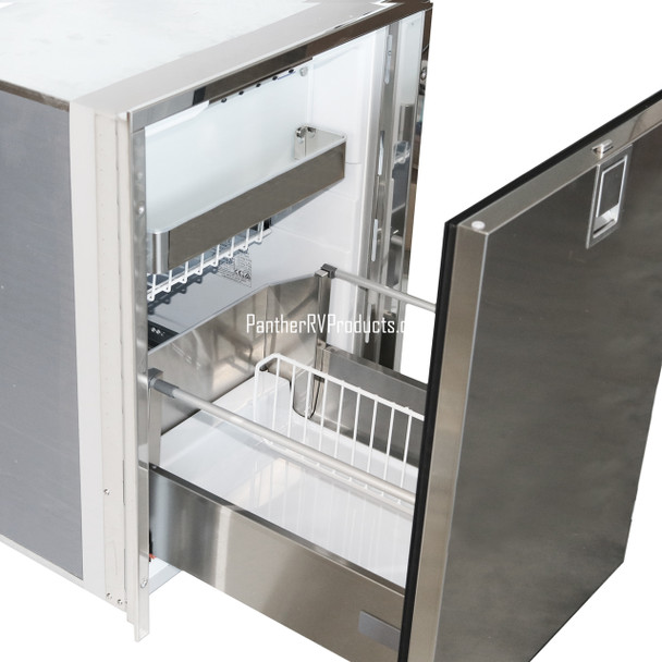 Isotherm D085DNGIA Drawer 85 Electric Stainless Steel Refrigerator/Freezer - 3.0 C/F