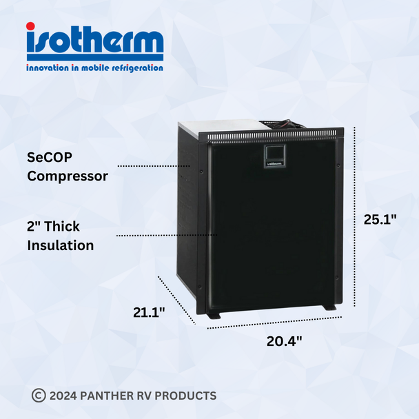 Isotherm C085RBUAB Cruise 85 Elegance Electric Refrigerator/Freezer - AC/DC - 3.0 C/F