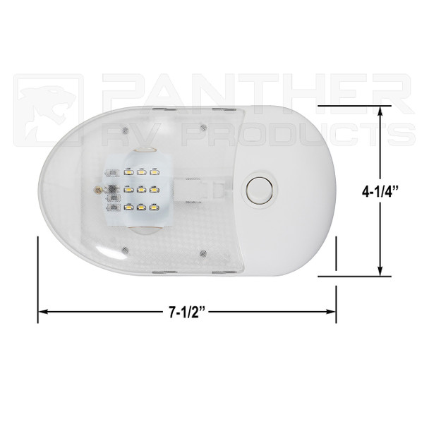 Kaper II L09-0110NW LED Thin Single Dome Ceiling Light Fixture - 3500K