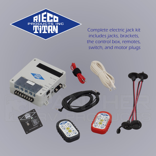 Rieco Titan 56212 RV Electric Truck Camper Loading Jacks - New Install - Included Items