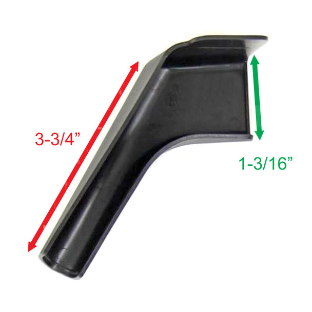 Thetford 94174 Rigid Extended Rain Gutter Spout - Black (4 per pack)