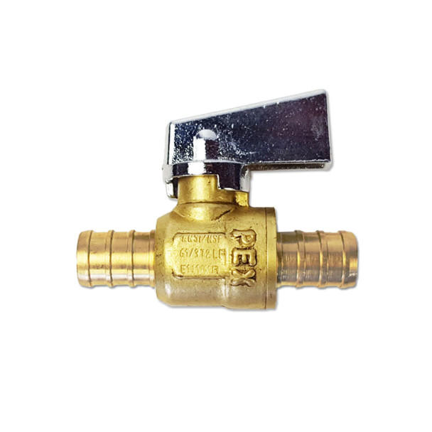 BestPex 51201 RV Fresh Water PEX Line LF Brass Shut Off Valve - 1/2" PEX