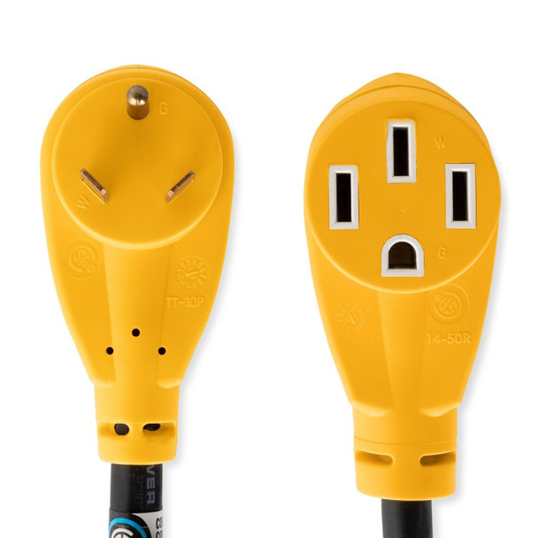 Camco 55185 Dogbone Power Adapter - 30A M / 50A F - 125V / 3750W