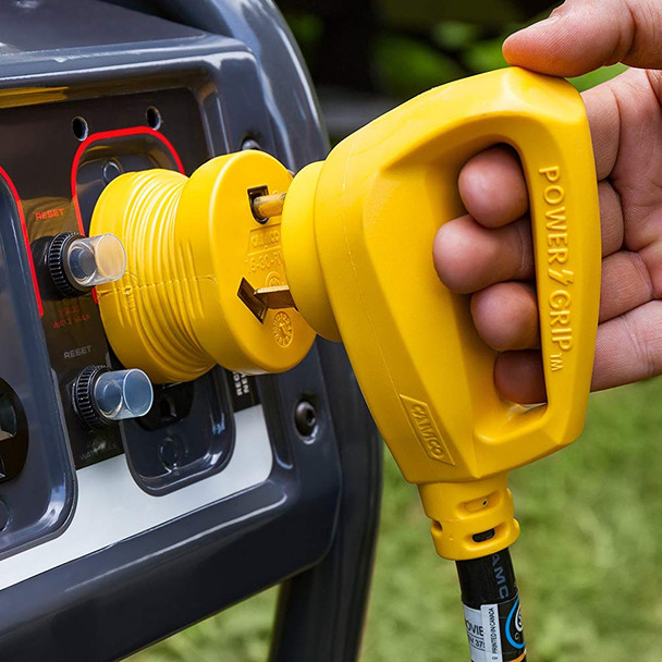 Camco 55223 Power Grip Adapter 15 Amp Male to 30 Amp Female