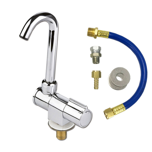 CAN Srl RB1486 Fold-Down RV Kitchen Sink Faucet - Cold Tap