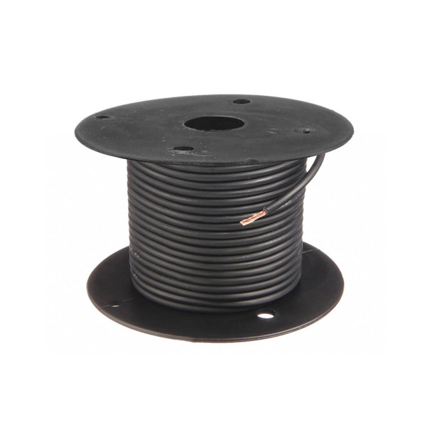 8-Gauge Black Low-Voltage RV GPT Primary Copper Wire - 10 ft.