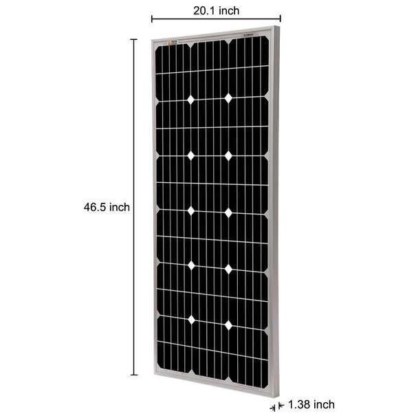 Rich Solar 100 Watt 12 Volt Monocrystalline Solar Panel