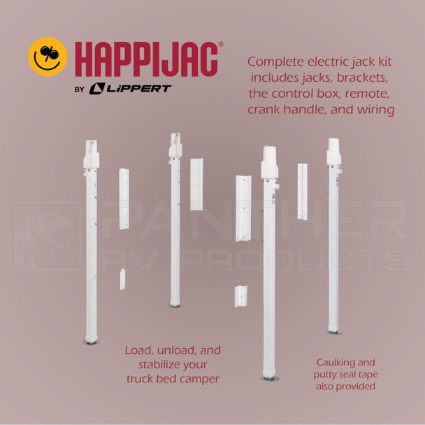 Happijac 4220 (736514) RV Electric Truck Camper Loading Jacks - New Install