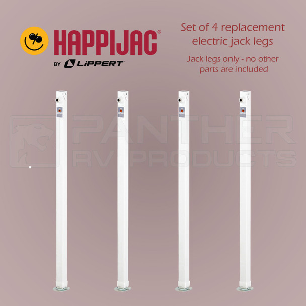 Happijac 4220 (736514) RV Electric Truck Camper Loading Jack - Leg Only - 4 Pack