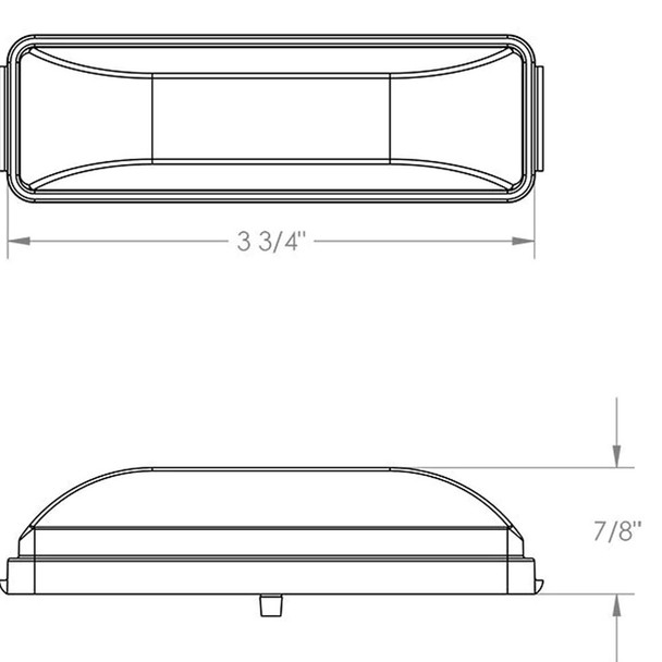 Kaper II 1A-V-1260AR Incandescent Fender Light - Amber/Red