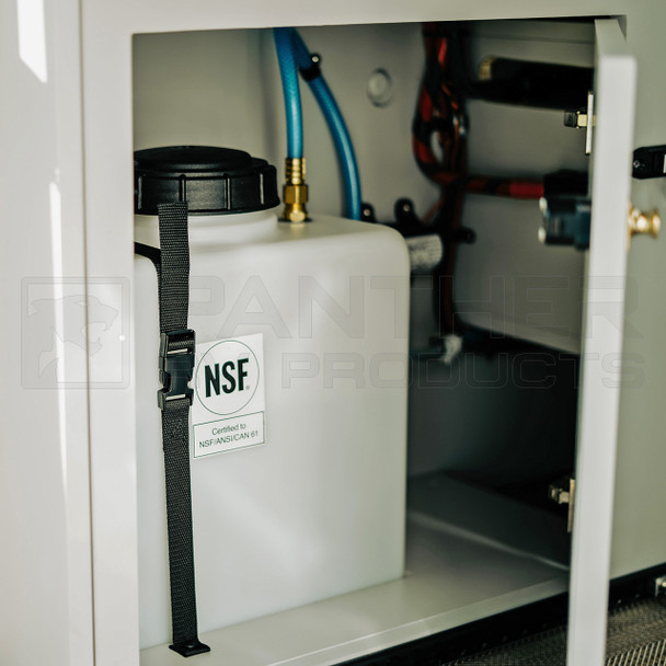 Superior RV Blue Braided Vinyl Fresh Water 36" Hose - 1/2" FPT x 3/8"