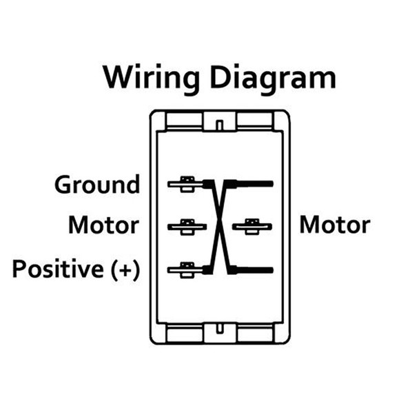 JR Products 12395 Slide Out Switch - 12V DC Rocker