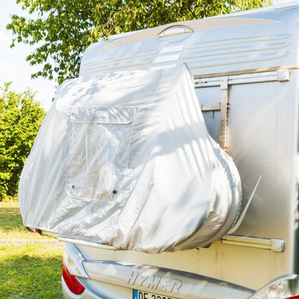 Fiamma 04502F01 RV Lightweight Polyester Bike Cover (4 Bikes) - Grey