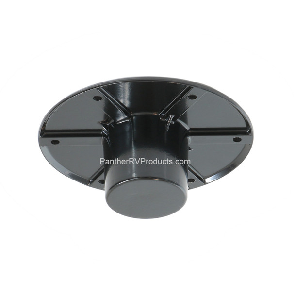 AP Products 013-1112B Round Flush Mount Pedestal Base - Black