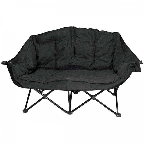 Kuma Outdoors 490-CB Bear Buddy Cushioned Camping Chair - Black