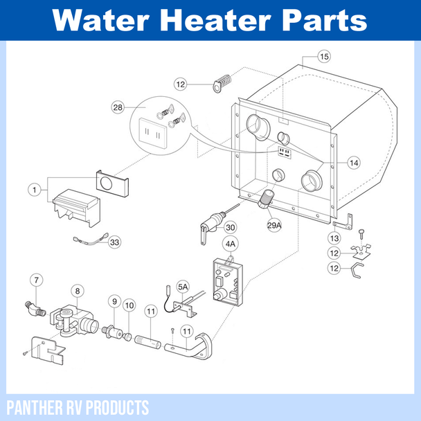 Dometic™ Atwood G6A-7E RV Water Heater Parts Breakdown