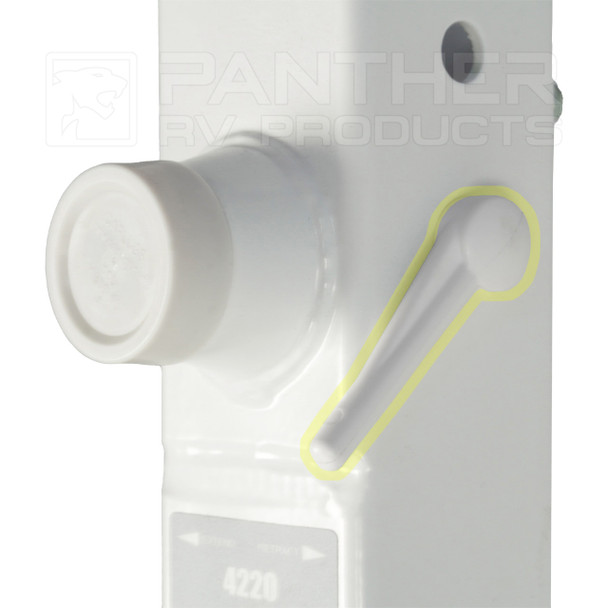 Happijac 226387 Camper Jack Manual Cam Lever Release - As installed