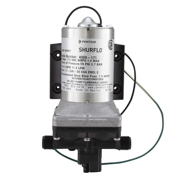 Shurflo 4008-171 RV 115V On-Demand Potable Water Supply Pump – 3.0 GPM