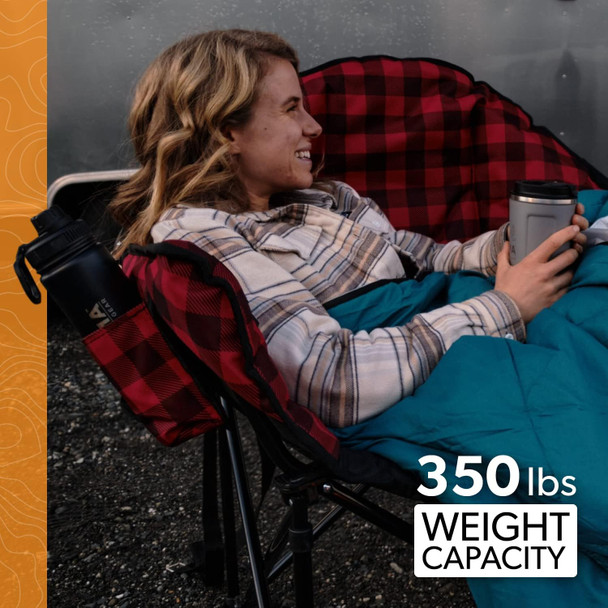 Kuma Outdoors 433-MB Lazy Bear Cushioned Camping Chair - Realtree