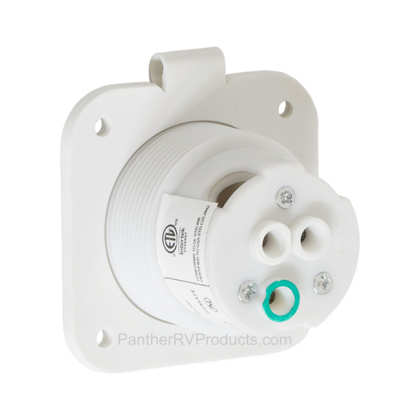 Superior RV 15AINWH RV Power Inlet 15A / 125V Receptacle - White