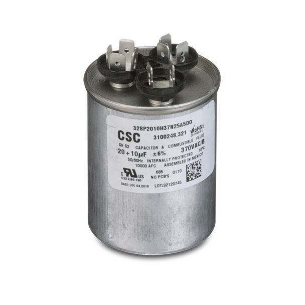 Dometic™ Duo-Therm 3313107.028 Air Conditioner Motor Run Capacitor 20/10 MFD