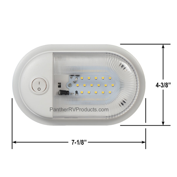 Superior RV RRVDL RV 12V Interior LED Single Dome Light