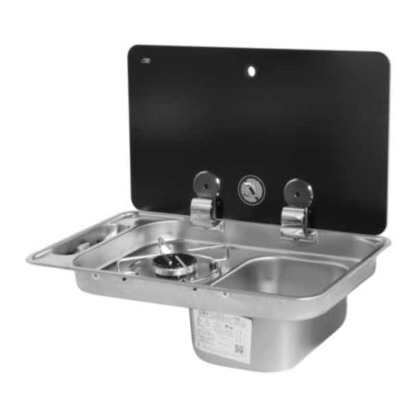 Suburban CAN Srl FL1323 ( 3257AST) Single-Burner Propane Cooktop with RH Sink