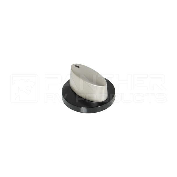 CAN Srl 4000260 OEM Cooktop Burner Control Knob - Black/Chrome