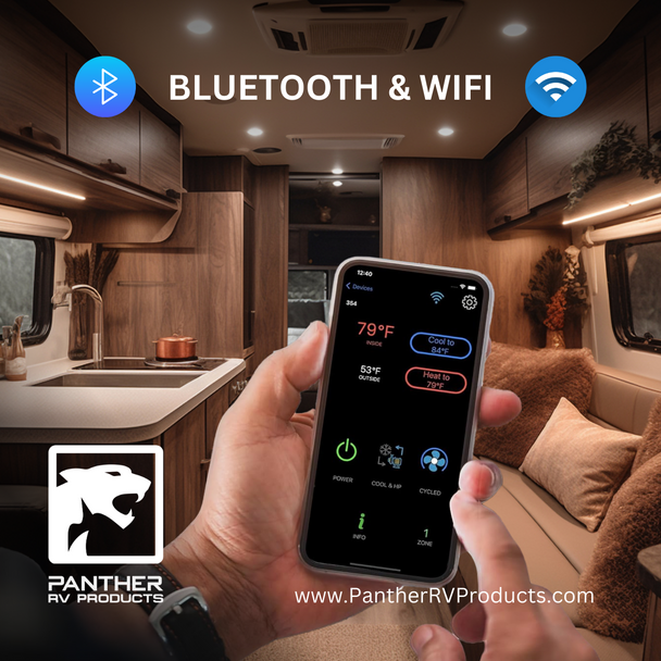 Micro-Air 351 RV Air Conditioner Digital Thermostat for Dometic SZL Controls - Black