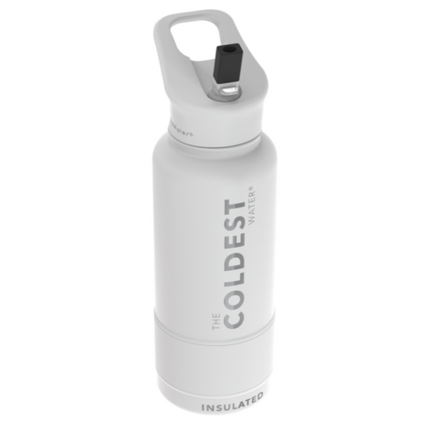 COLDEST 32B-FT-EWH Double Walled S/S Water Bottle - 32oz - Epic White