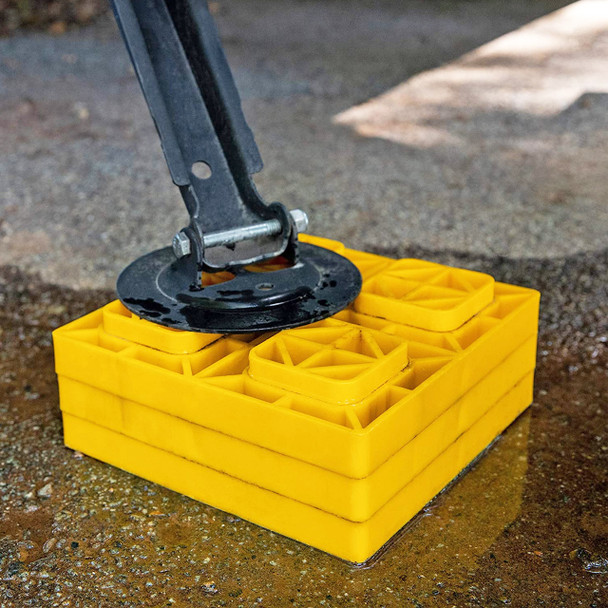 Camco 44512 RV Stackable Leveling Block Kit - 10 Pack